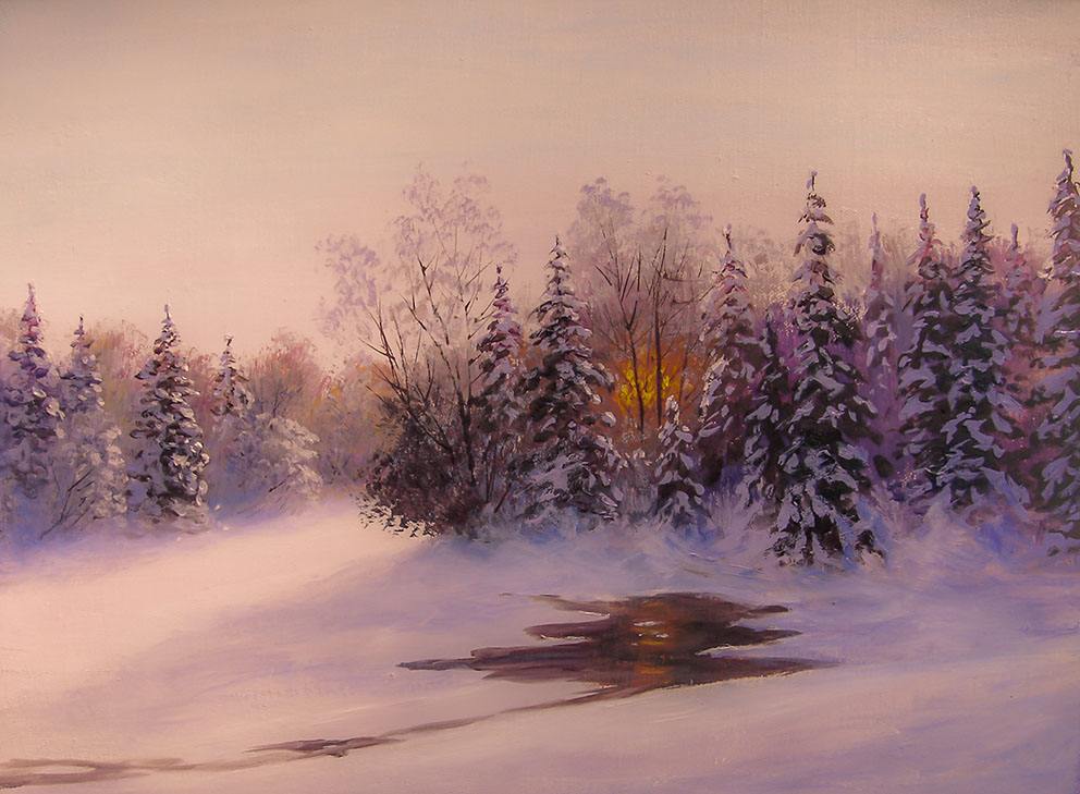 «Зимовий ліс». 2008. Полотно, олія